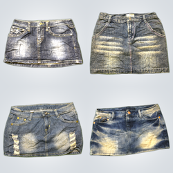 Gonne Mini in Denim Y2K