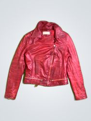 D'Arienzo Red Leather Jacket