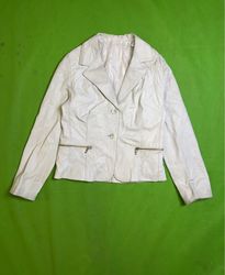 White Leather Jacket