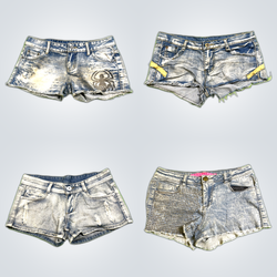 Y2K Britney Era Denim Micro Mini Shorts