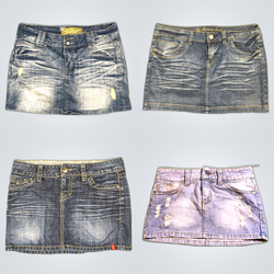 Y2K Sexy Girl Denim Mini Skirts