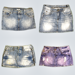 Minissaias de Jeans Únicas Y2K