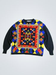 Vivian by Kitty Hawk Multicolored Knit Sweater