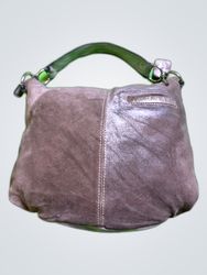 Coach Metallic Suede Small Handbag