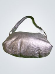 Silver Leather Purse