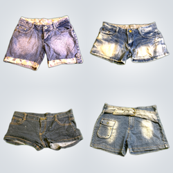 Distressed Denim Shorts Bundle