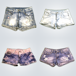 Distressed Denim Shorts Bundle