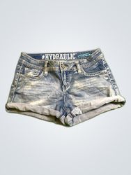 Hydraulic Denim Shorts