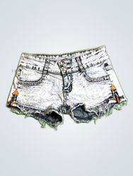 Distressed Denim Shorts