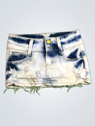 Unbranded Distressed Denim Mini Skirt