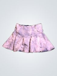 Retro Aesthetic Denim Pleated Mini Skirt