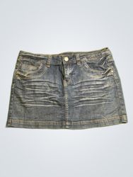 My Feminine Denim Mini Skirt