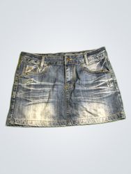 Sublevel Denim Mini Skirt