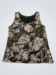 Blu Sage Floral Sleeveless Top