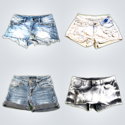 Distressed Denim Shorts Bundle