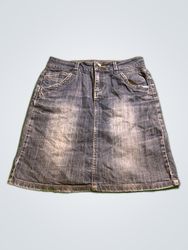 Geisha Vintage Denim Mini Skirt