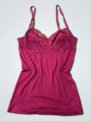 Women's Red Lace Cami Top