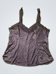 Retroesthetic Black Lace Trim Camisole