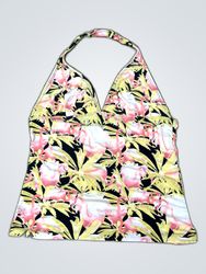 Floral Print Halter Tank Top