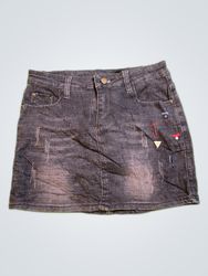Unbranded Distressed Denim Mini Skirt
