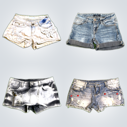 Distressed Denim Shorts Bundle