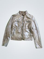 River Island Tan Leather Jacket
