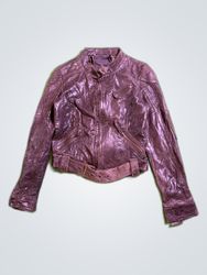 Unbranded Purple Leather Jacket