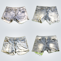 Distressed Denim Shorts Bundle