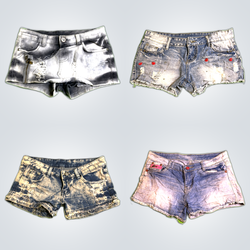 Distressed Denim Shorts Bundle