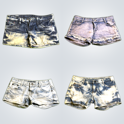 Distressed Denim Shorts Bundle