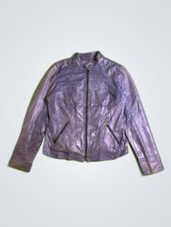 Purple Leather Jacket