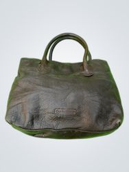 Liz Claiborne Brown Leather Tote Bag