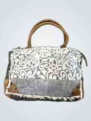 Retroesthetic Fringed Canvas Tote Bag