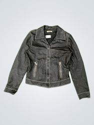 PASJS Black Leather Jacket