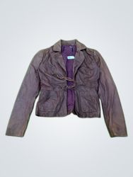 Unbranded Brown Leather Blazer