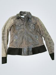Promod Brown Leather Jacket