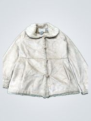 White Stag Faux Suede Sherpa Lined Jacket