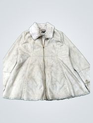 JONES NEW YORK Faux Suede Sherpa Lined Jacket