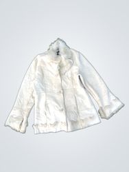 Novelti Four/For Lindor Cream Faux Fur Trimmed Jac..