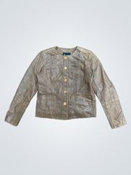 7 eleven brown leather jacket