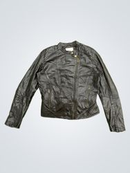 Pepe Jeans London Leather Biker Jacket