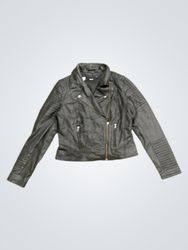 ASOS Black Faux Leather Biker Jacket