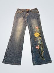 San Francisco Embroidered Flare Jeans
