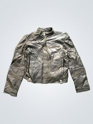 FURS LAND Leathers & Furs Factory Black Leather Ja..