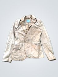 F & Co Leather Collection Blazer