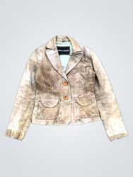 Goose Craft Brown Suede Blazer