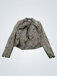 MEXX Black Leather Biker Jacket