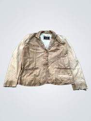 Leather Style Women's Blazer