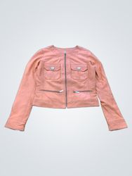 Laltramoda Made in Italy Orange Leather Jacket