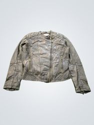 Pepe Jeans London Leather Biker Jacket